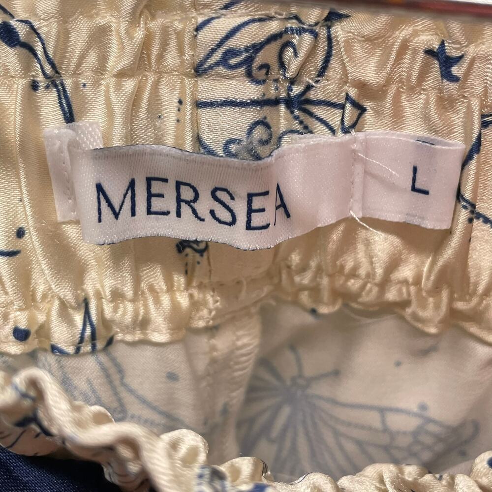 Mer-Sea Pajama Pants L Wide Leg Celestial Sailor Witchy Luck - Picture 3 of 7